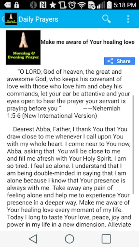 Morning & Evening Prayers for Android - Enhance Spiritual Growth