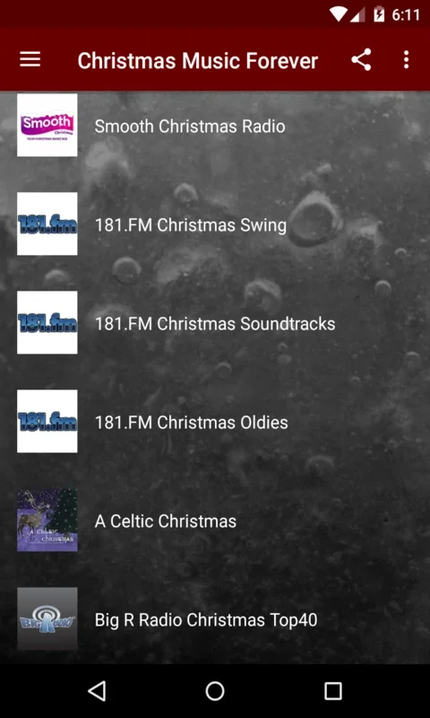 Christmas Music Forever for Android - Enjoy Festive Tunes