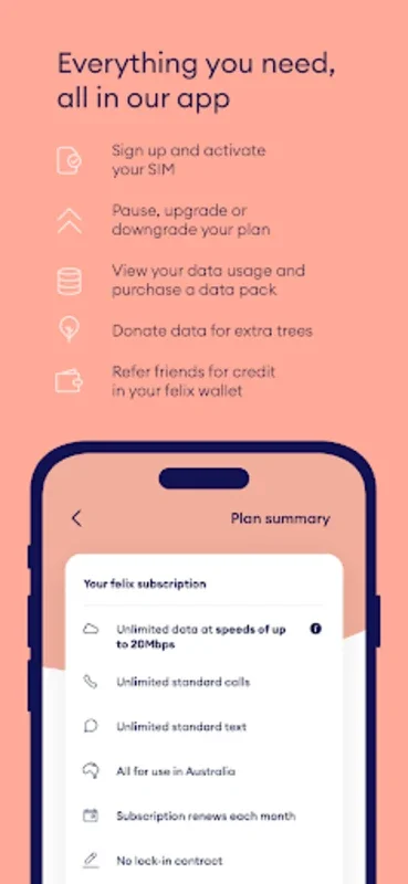 felix mobile for Android - Affordable, Sustainable Mobile Plans