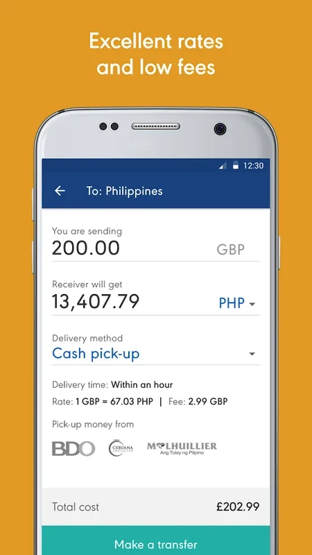 Azimo for Android - Efficient Global Money Transfers