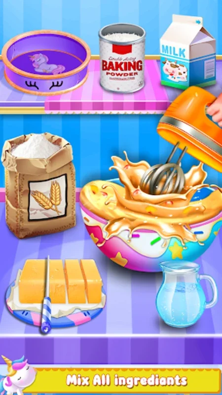 Unicorn Cake Maker-Bakery Game for Android: Culinary Delights