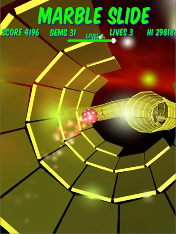 Marble Slide for Android: Cosmic Slide Racing