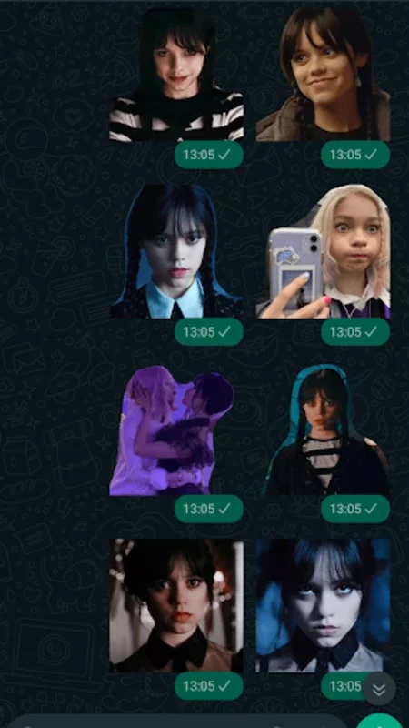 Figurinhas da Wandinha for Android - Enhance Chats with Addams Family Stickers