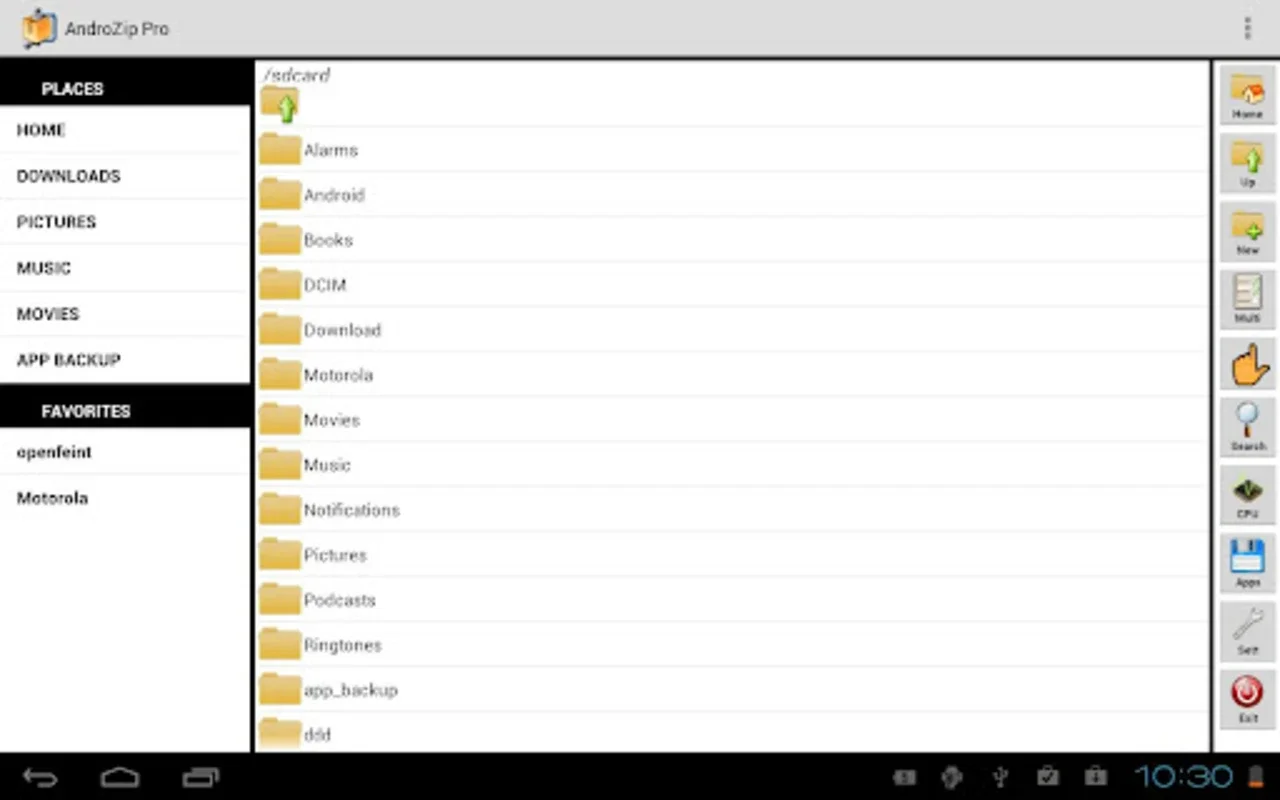 AndroZip File Manager for Android - Efficient File Management