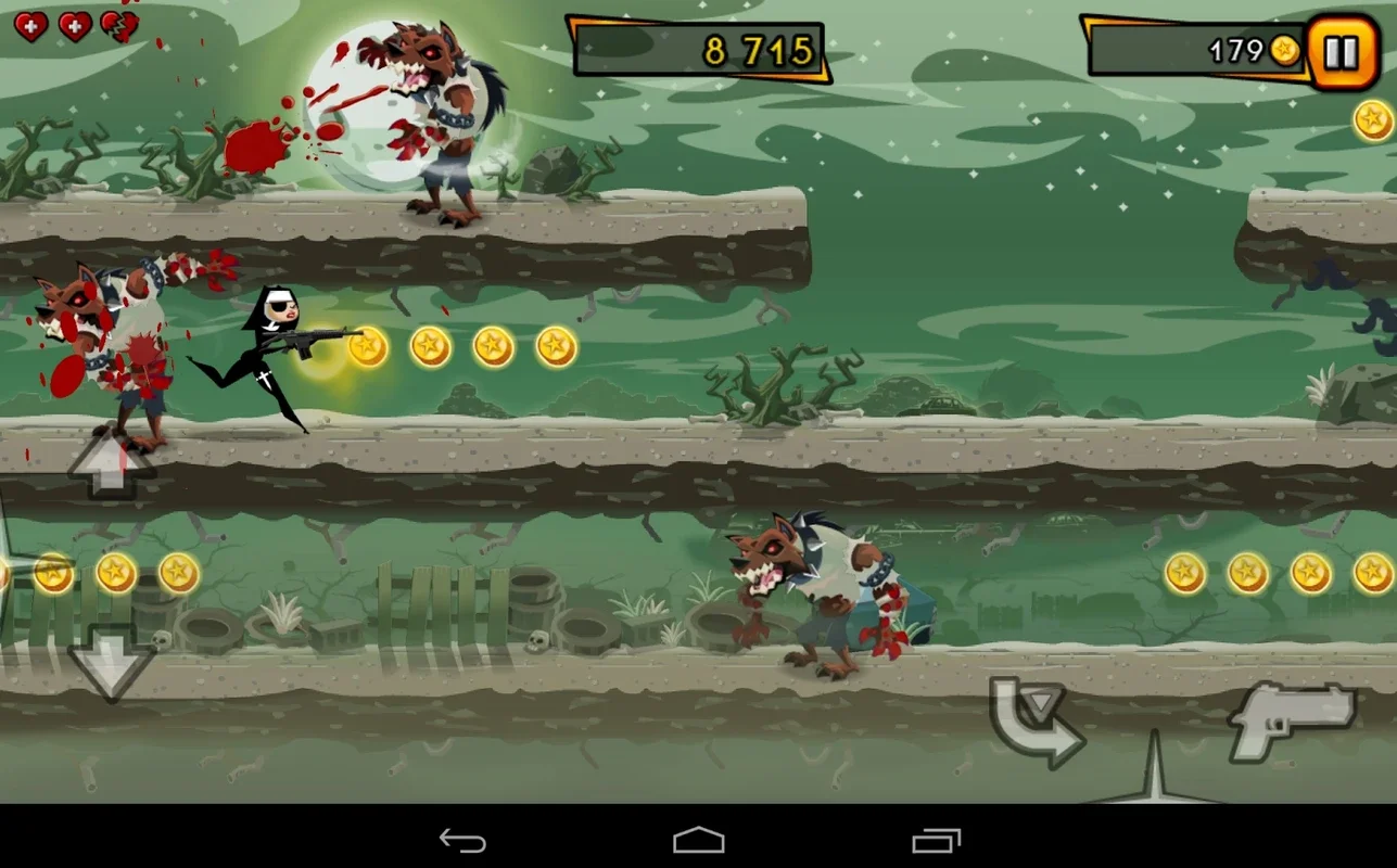 Nun Attack: Run and Gun for Android - No Downloading Required