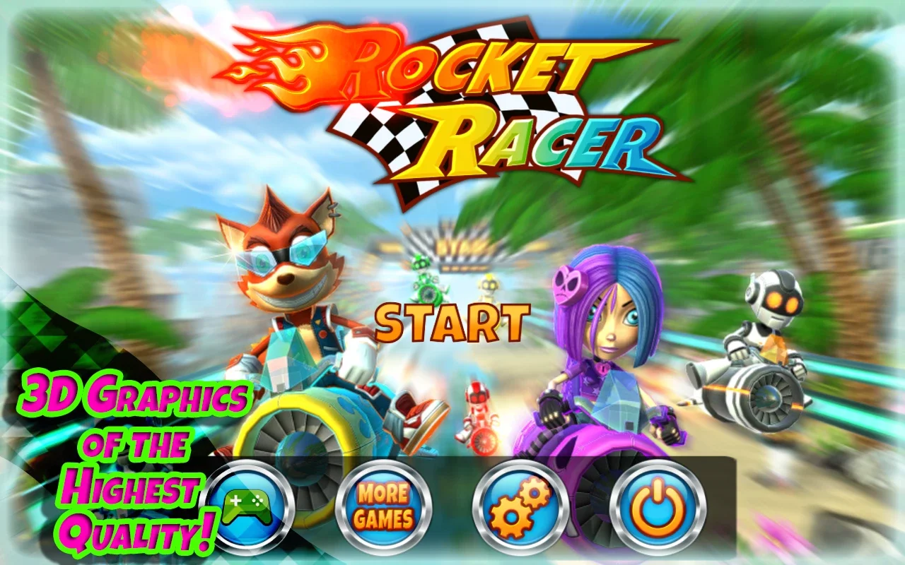 Rocket Racer for Android - Thrilling Racing Game