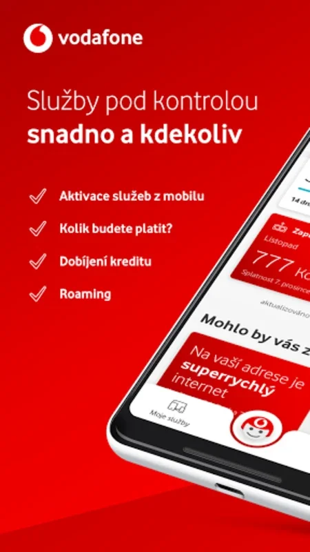 My Vodafone (CZ) for Android - Manage Mobile Services Easily