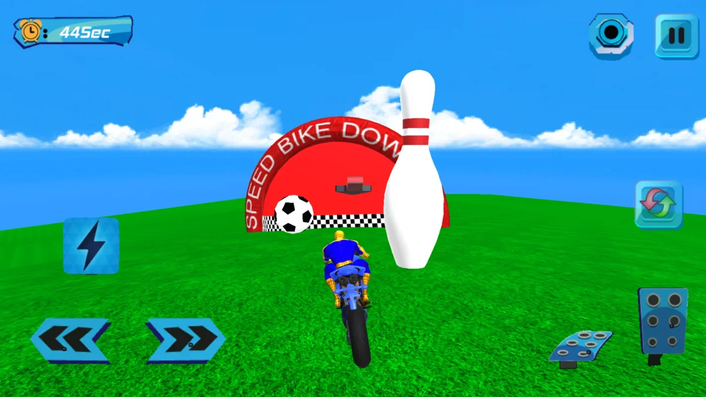 Super Heroes Downhill Racing for Android: Superhero - Powered Motorcycle Racing