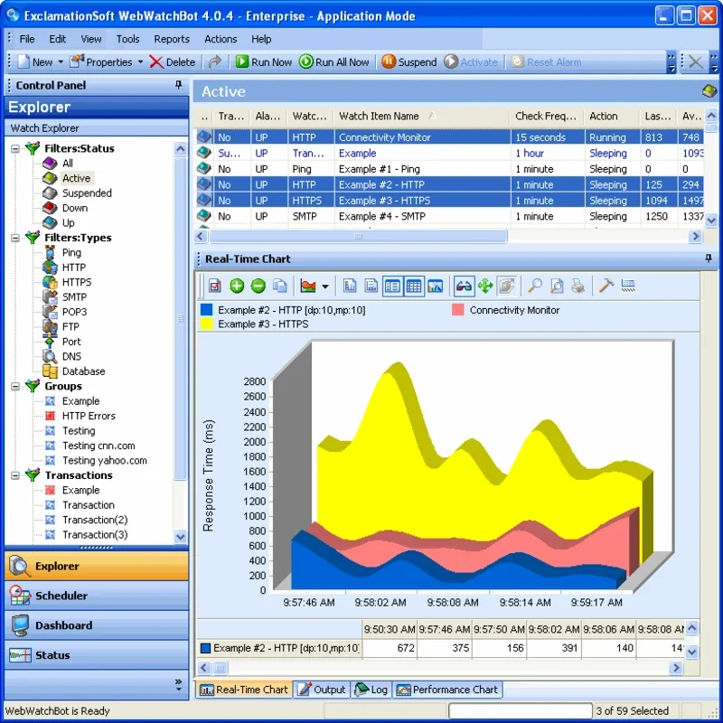 WebWatchBot for Windows - Monitor Server & Website Performance