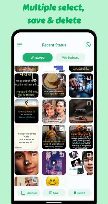 Status saver - Whatsapp web for Android: Save Statuses Easily