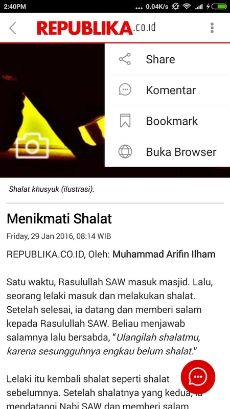 Republika for Android - Comprehensive Muslim News App