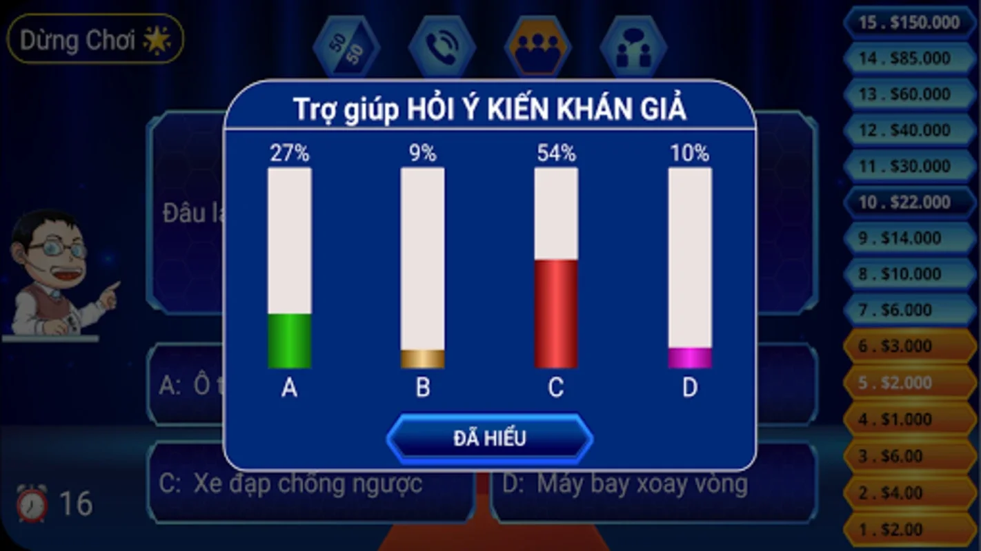 Triệu Phú Là Ai : Giáo Sư Xoay for Android - No Downloading Needed