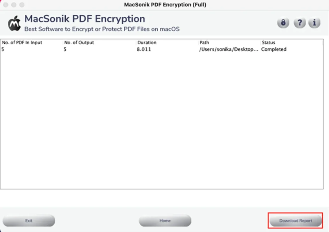 MacSonik PDF Encryption for Mac - Secure Your PDFs