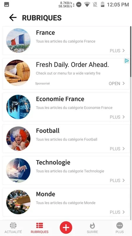 Alertes info for Android: Latest French and International News