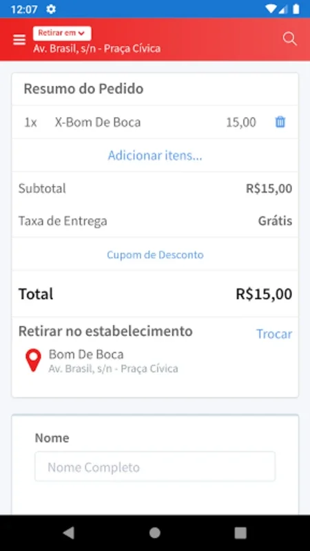 Bom de Boca for Android - Order with Ease