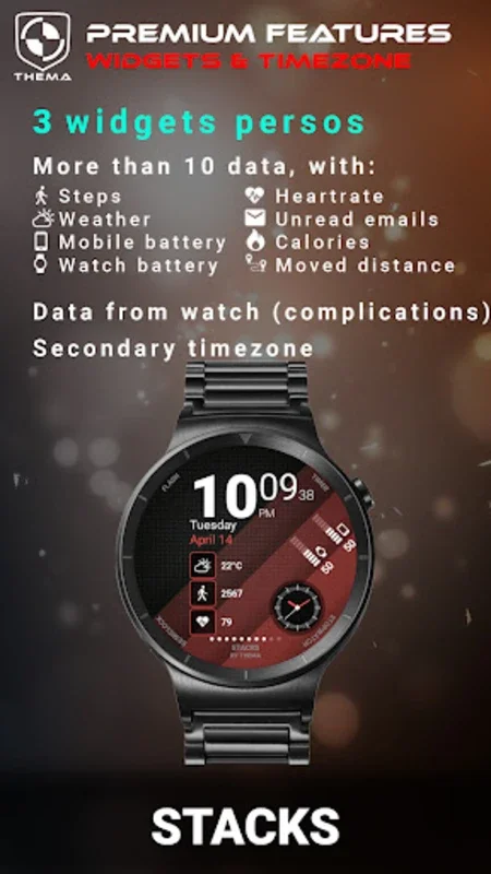 Stacks Watch Face for Android: Customize Your Wear OS