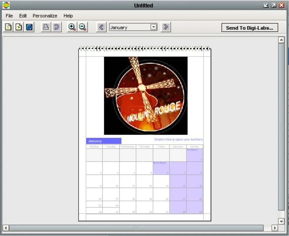 MyPhoto Calendars for Windows - Create Personal Calendars