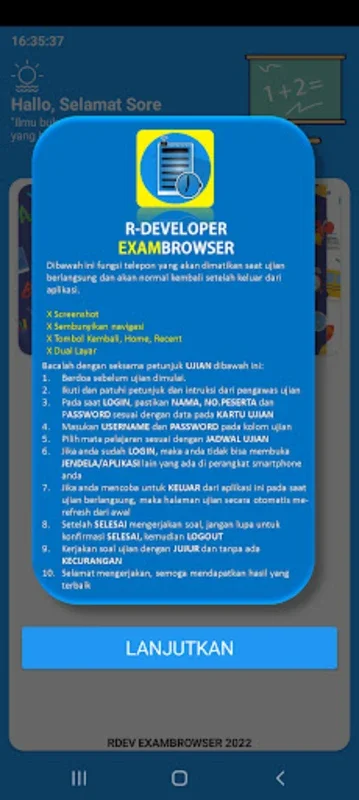 Exam Browser 2023 - Exambro for Android - Secure Exam App