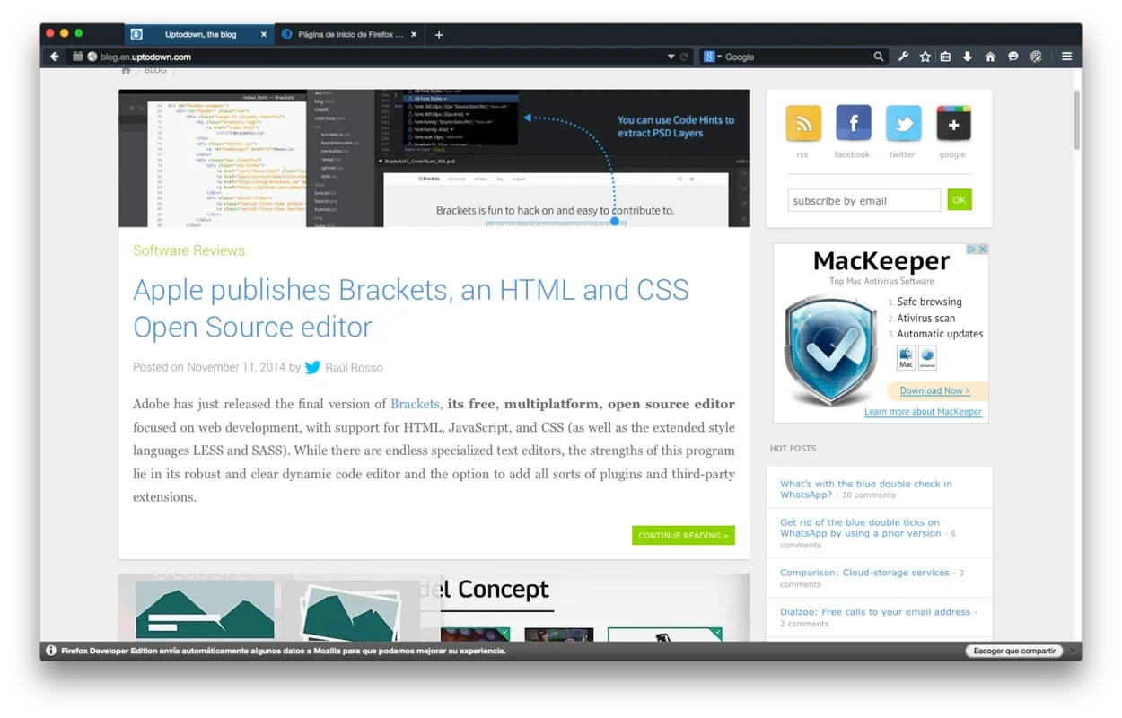 Firefox Developer Edition for Mac - Download it from AppHuts for free