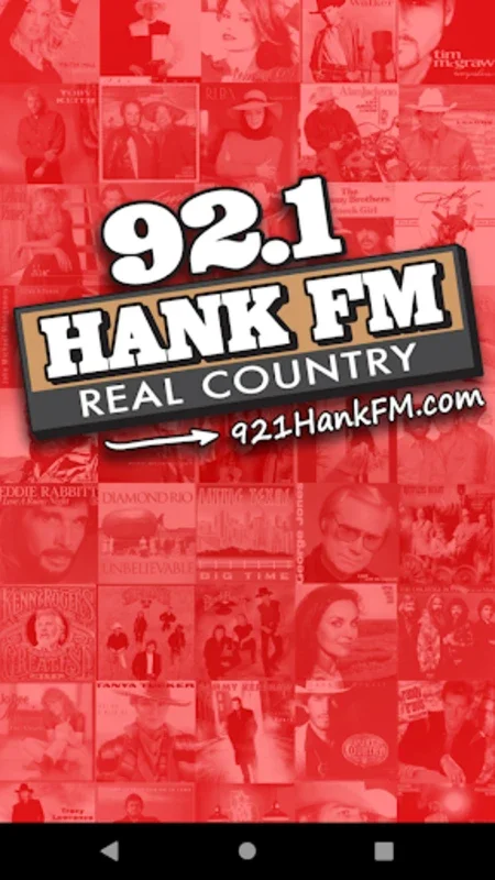 92.1 Hank FM for Android - Stream Country Music