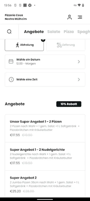 Pizzeria Cosa Nostra Mülheim for Android - Effortless Pizza Ordering