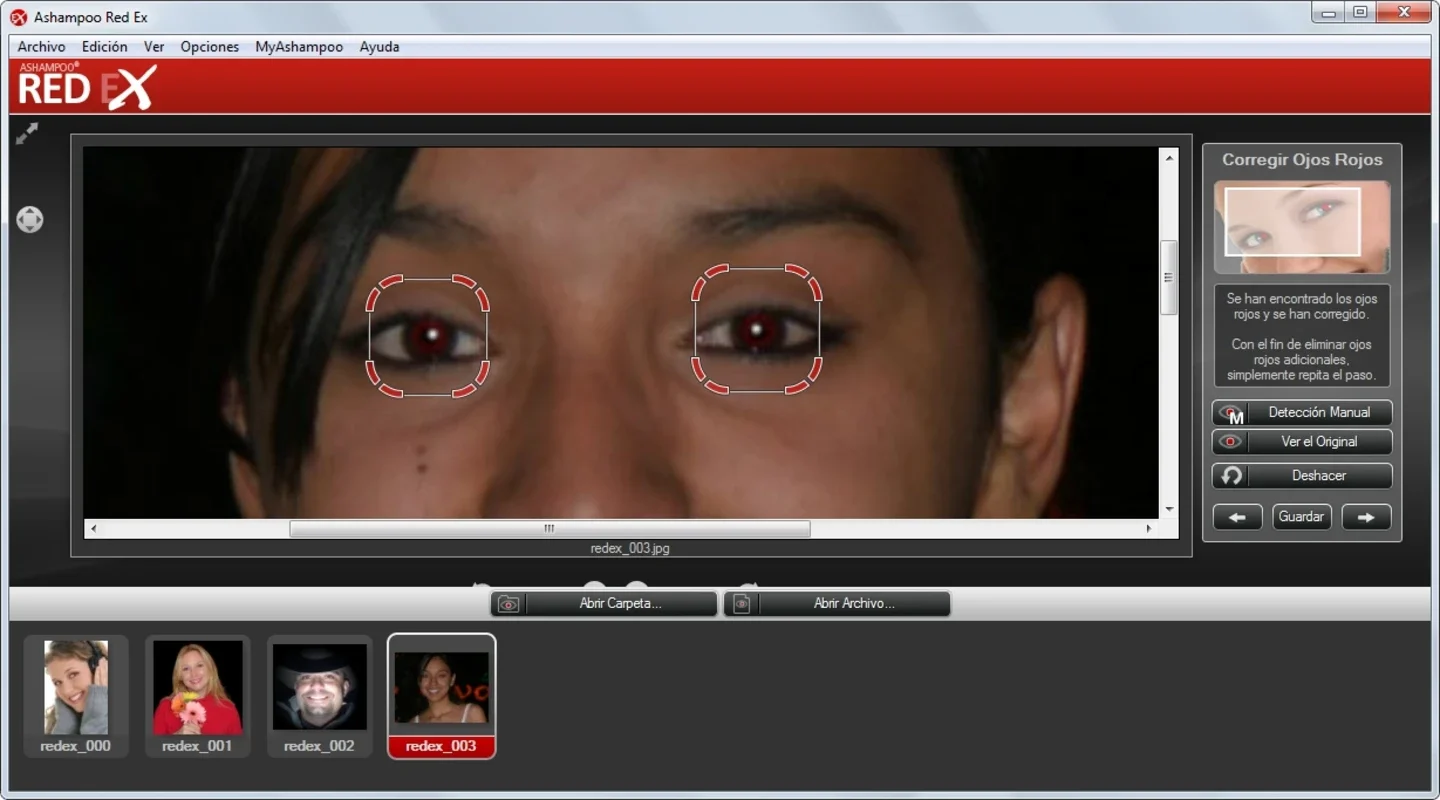 Red Ex for Windows - Simple Red Eye Removal