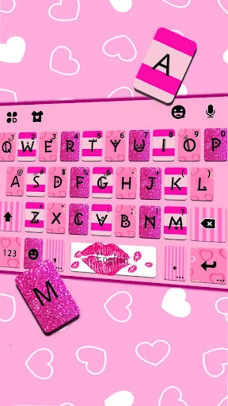 Pink Girly Love Keyboard Theme for Android - Stylish Typing