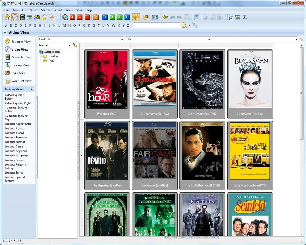 CATVids for Windows - Organize Your DVD Collection