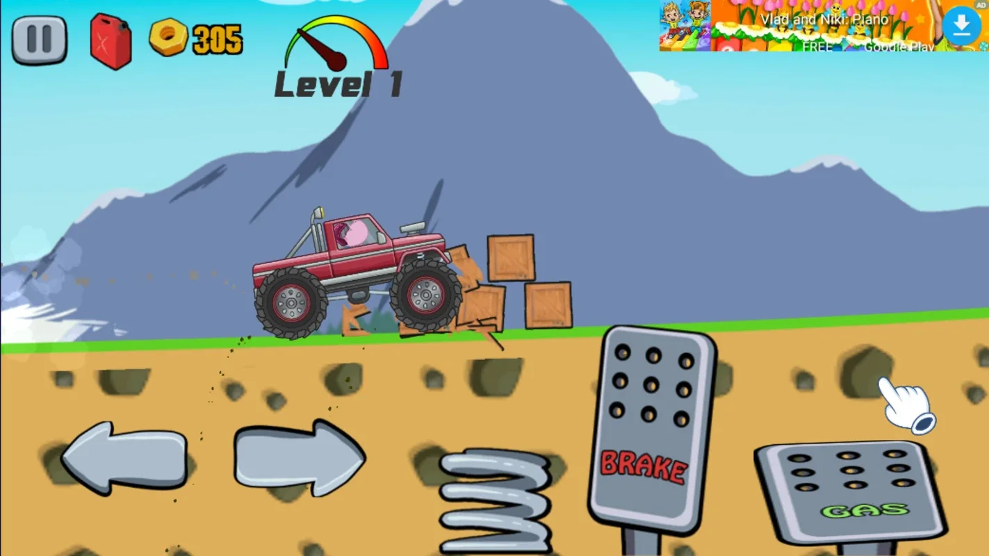 Hippo Monster Truck for Android - Fun for Kids