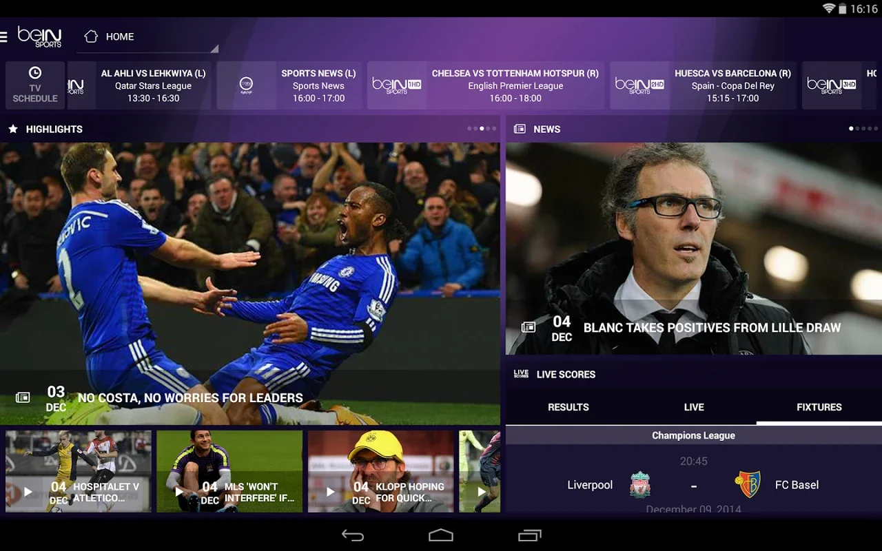 beIN SPORTS (MENA) for Android - Stay Connected to Sports