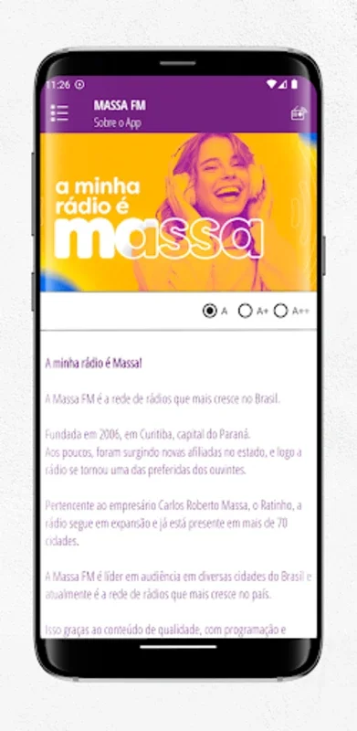 Massa FM for Android - Enjoy Brazilian Music