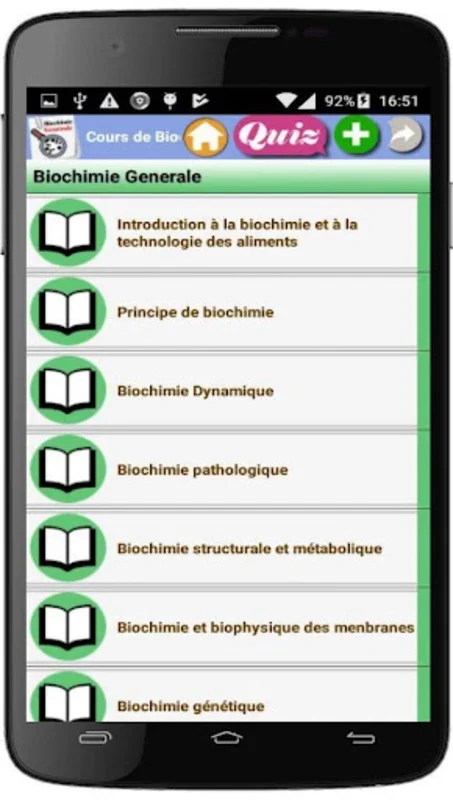 Cours Biochimie Generale for Android: Comprehensive Learning