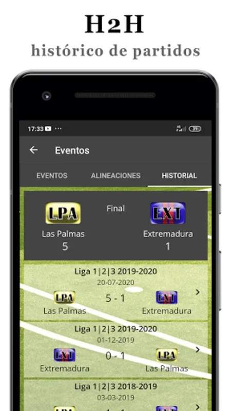 Info Liga 123 for Android - Get Real-Time Soccer Updates