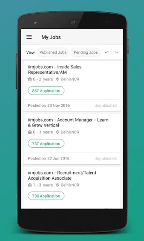 iimjobs Recruiter App for Android - Streamline Hiring