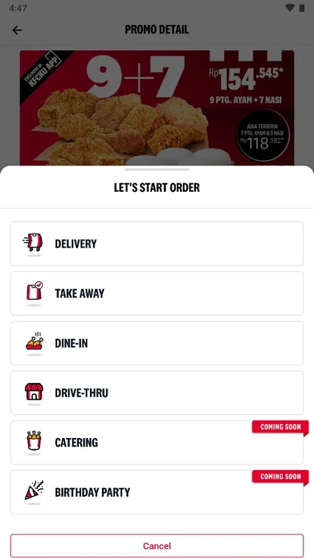 KFCKU for Android - Order KFC Anytime with the App