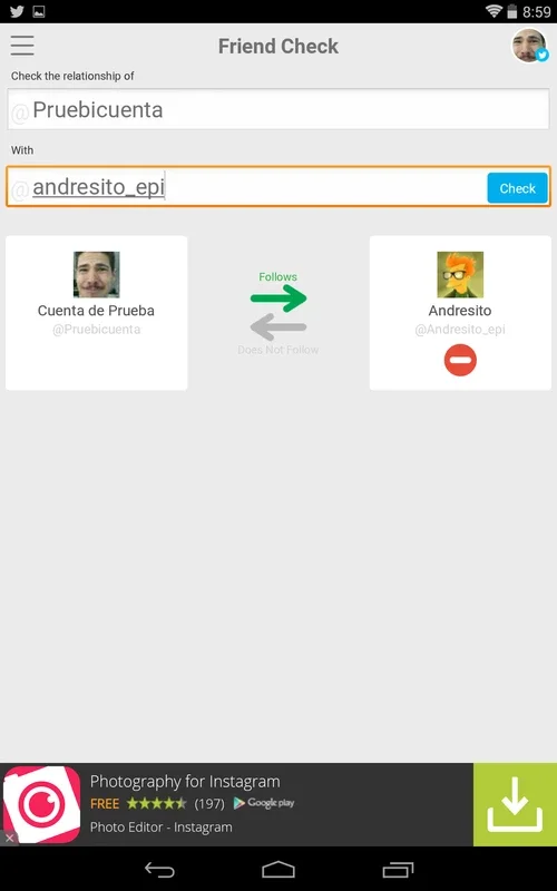 Crowdfire for Android - Know Who Unfollows You