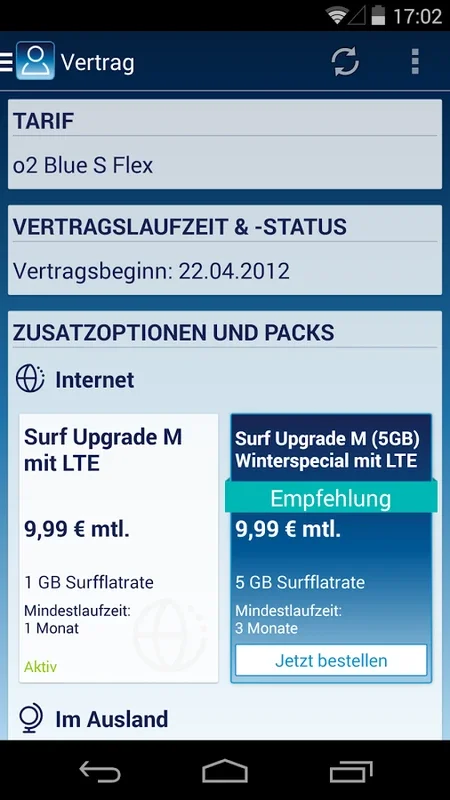 Mein o2 for Android - Manage O2 Services Easily