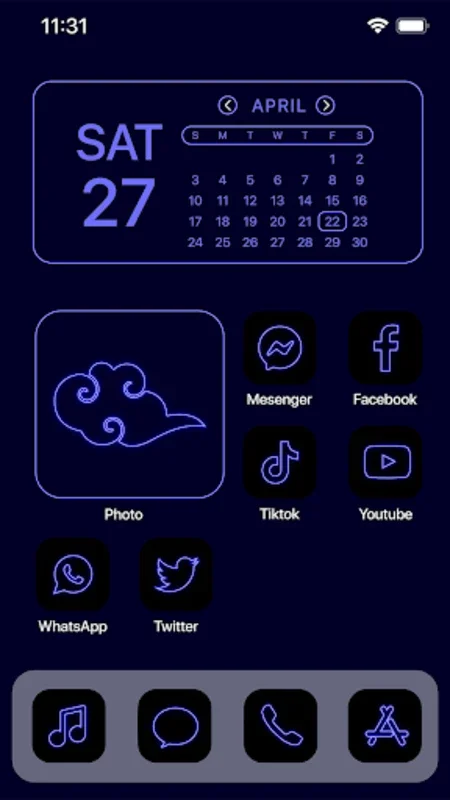 Blue Neon Theme for Android - Transform Your Device