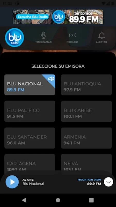 Bluradio for Android - Diverse Radio Content