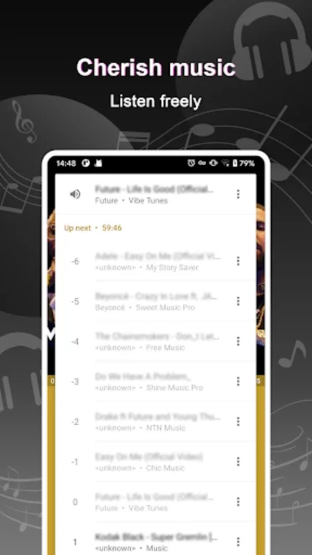 Cherish Music for Android - Exceptional Music Experience