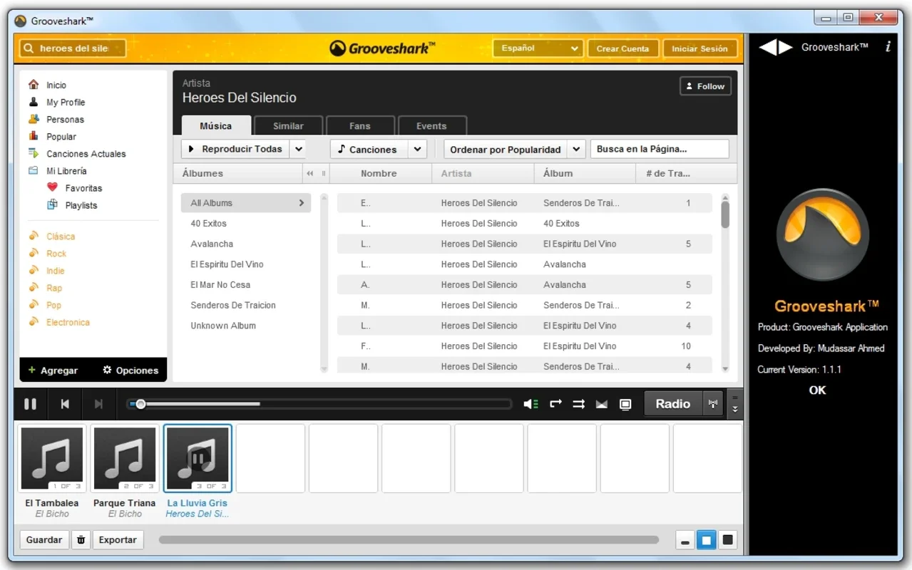 Grooveshark Application for Windows: Free Music Streaming