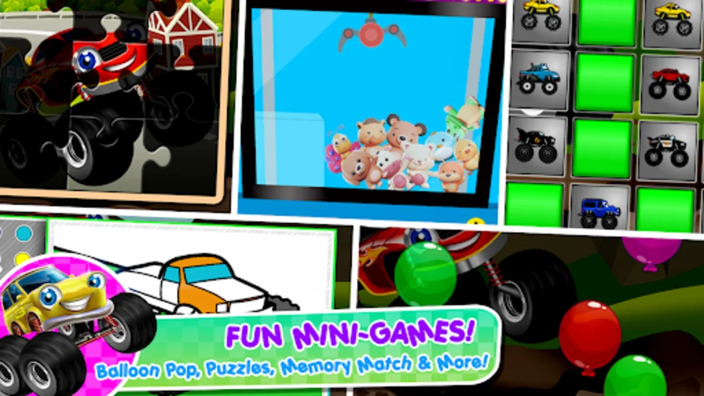 Monster Trucks Kids Game for Android - Fun and Learning for Youngsters