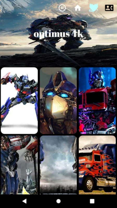 optimus 4k for Android - High-Quality Wallpapers at Your Fingertips