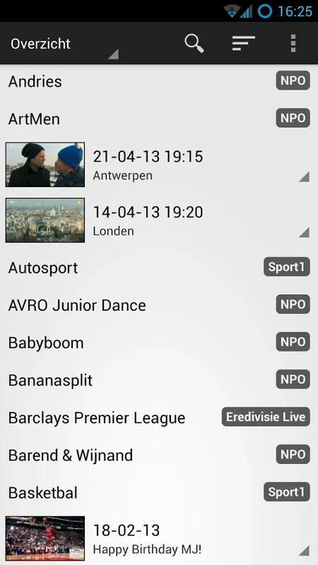 Gemist! for Android - Enjoy NPO and Fox Sports Content