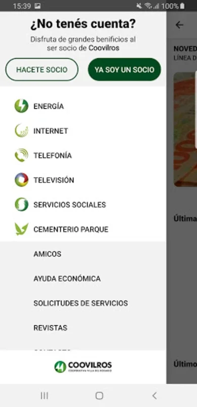 Coovilros for Android - Streamlining Cooperative Services