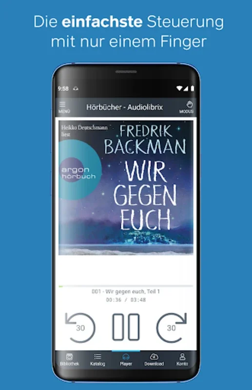 Audiolibrix - Hörbücher und Podcasts for Android: Vast Selection and Seamless Playback