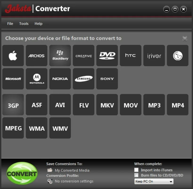 Jaksta Media Converter for Windows - Ideal for Multimedia File Conversion