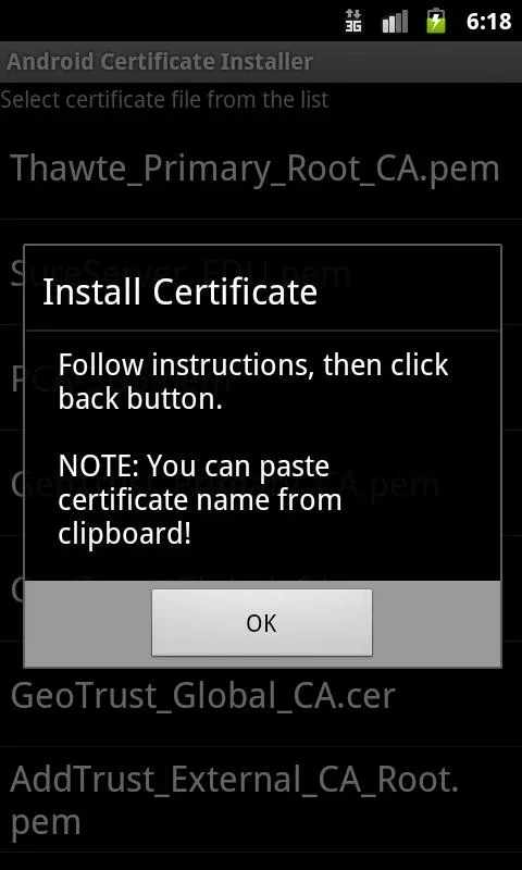 Android Certificate Installer for Android - Simplify Rooting