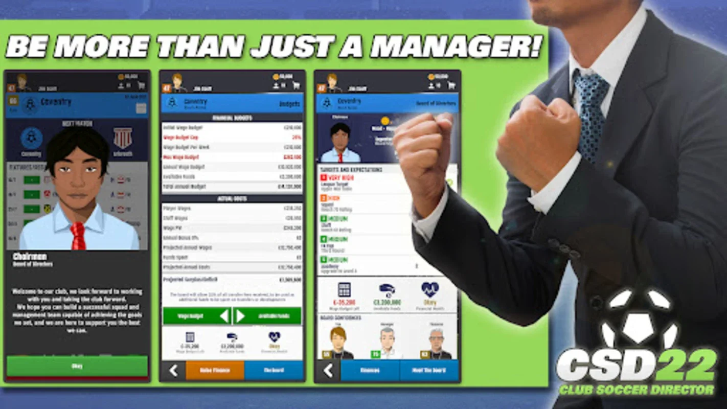 Club Soccer Director 2022 for Android: Immersive Soccer Management