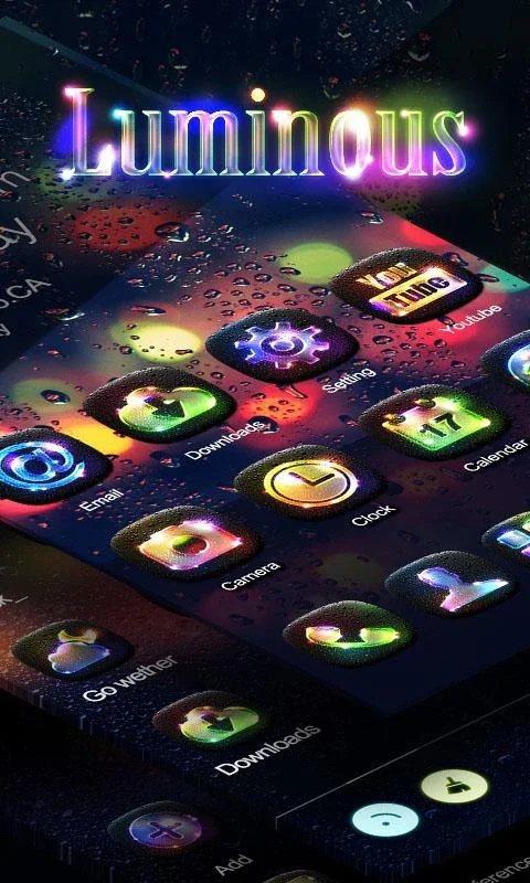 Luminous GOLauncher EX Theme for Android - Elegant Design